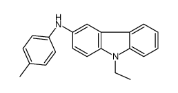 9-ethyl-N-(4-methylphenyl)carbazol-3-amine Structure