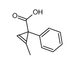 2-methyl-1-phenyl-2-cyclopropene-1-carboxylic acid结构式