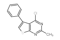 4-chloro-2-methyl-5-phenylthieno[2,3-d]pyrimidine结构式