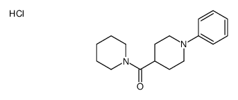 1-[(4-phenylpiperidin-4-yl)carbonyl]piperidine monohydrochloride structure