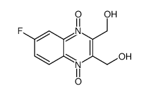6-Fluoro-2,3-bis(hydroxymethyl)quinoxaline 1,4-di-N-oxide结构式