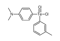 Dichloro[4-(dimethylamino)phenyl](m-tolyl)tellurium(IV) Structure
