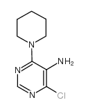 4-CHLORO-6-PIPERIDIN-1-YL-PYRIMIDIN-5-YLAMINE Structure