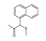 1-(methylthio)-1-(naphthalen-1-yl)propan-2-one结构式
