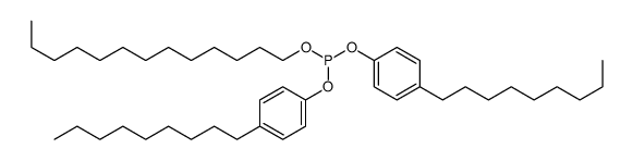 亚磷酸二(4-壬基苯基)十三烷基酯结构式