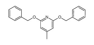2,6-bis-benzyloxy-4-methyl-pyridine结构式