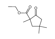 1,4,4-trimethyl-2-oxo-cyclopentanecarboxylic acid ethyl ester结构式