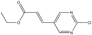 (E)-ethyl 3-(2-chloropyrimidin-5-yl)acrylate Structure