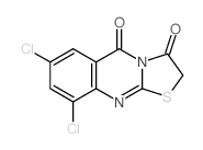 7,9-dichloro-[1,3]thiazolo[2,3-b]quinazoline-3,5-dione结构式