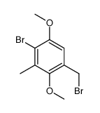 4-bromo-1-(bromomethyl)-2,5-dimethoxy-3-methylbenzene Structure