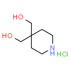 [4-(羟甲基)哌啶-4-基]甲醇盐酸盐结构式
