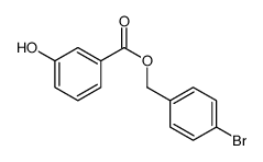 (4-bromophenyl)methyl 3-hydroxybenzoate Structure