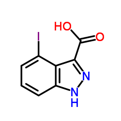 4-Iodo-1H-indazole-3-carboxylic acid structure