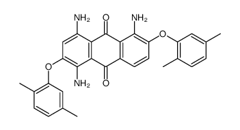1,4,5-triamino-2,6-bis(2,5-dimethylphenoxy)anthracene-9,10-dione结构式