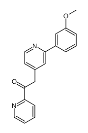 2-[2-(3-methoxyphenyl)pyridin-4-yl]-1-(pyridin-2-yl)ethanone Structure