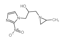 1H-Imidazole-1-ethanol, alpha-((2-methyl-1-aziridinyl)methyl)-2-nitro-结构式
