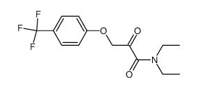 N,N-diethyl-3-(4-trifluoromethylphenoxy)-2-oxopropanamide结构式