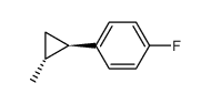 trans-1-methyl-2-(4-fluorophenyl)cyclopropane结构式