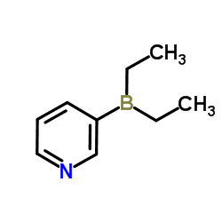 二乙基(3-吡啶基)硼烷结构式
