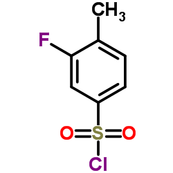3-FLUORO-4-METHYLBENZENESULFONYL CHLORIDE Structure