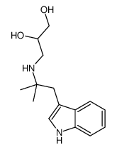 3-[[1-(1H-indol-3-yl)-2-methylpropan-2-yl]amino]propane-1,2-diol结构式