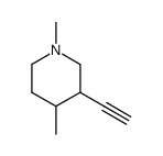 Piperidine, 3-ethynyl-1,4-dimethyl- (9CI) Structure