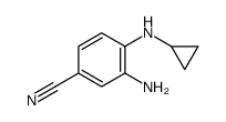 3-amino-4-(cyclopropylamino)benzonitrile Structure