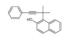 1-(2-methyl-4-phenylbut-3-yn-2-yl)naphthalen-2-ol结构式