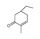(5R)-5-ethyl-2-methylcyclohex-2-en-1-one结构式