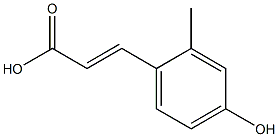 (2E)-3-(4-羟基-2-甲基苯基)-2-丙烯酸结构式