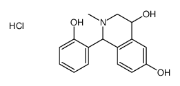 1-(2-hydroxyphenyl)-2-methyl-1,2,3,4-tetrahydroisoquinolin-2-ium-4,6-diol,chloride Structure