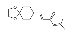 5-methyl-1-(1,4-dioxaspiro[4.5]decan-8-yl)hexa-1,4-dien-3-one Structure