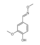 2-methoxy-4-[(methoxyimino)methyl]phenol 4-Hydroxy-3-methoxybenzaldehyde O-Methyloxime Structure