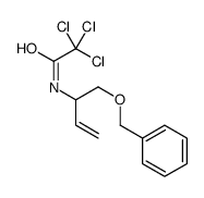 2,2,2-trichloro-N-(1-phenylmethoxybut-3-en-2-yl)acetamide结构式