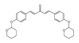 (1E,4E)-1,5-bis[4-(tetrahydro-2H-pyran-2-yloxy)phenyl]penta-1,4-dien-3-one结构式