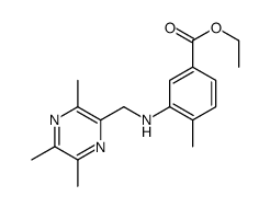 ethyl 4-methyl-3-[(3,5,6-trimethylpyrazin-2-yl)methylamino]benzoate Structure