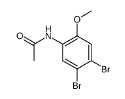 2-Acetamido-4,5-dibromoanisole结构式