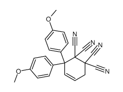 4,4''-dimethoxy-2'H-[1,1':1',1''-terphenyl]-2',2',3',3'(4'H)-tetracarbonitrile结构式
