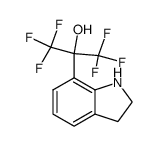 7-(α-hydroxyhexafluoroisopropyl)indoline结构式