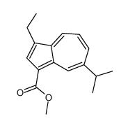 methyl 3-ethyl-7-propan-2-ylazulene-1-carboxylate结构式