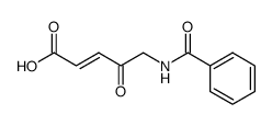 5-benzoylamino-4-oxo-pent-2ξ-enoic acid结构式