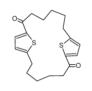 21,22-dithia-tricyclo[16.2.1.18,11]docosa-8,10,18,20-tetraene-2,12-dione结构式