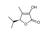 (S)-3-hydroxy-5-isopropyl-4-methylfuran-2(5H)-one Structure