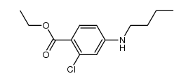 4-butylamino-2-chloro-benzoic acid ethyl ester结构式