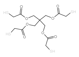 季戊四醇四巯基乙酸酯结构式