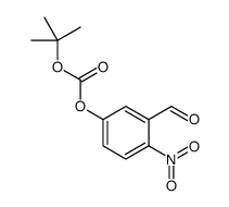 Carbonic acid tert-butyl ester 3-formyl-4-nitro-phenyl ester Structure