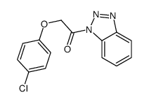 1-(benzotriazol-1-yl)-2-(4-chlorophenoxy)ethanone Structure