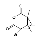 (5S)-5-bromo-1,8,8-trimethyl-3-oxabicyclo[3.2.1]octane-2,4-dione结构式