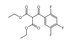 (2,4,5-trifluorobenzoyl)propanedioic acid, diethyl ester结构式