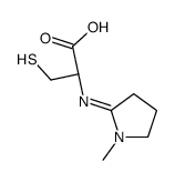 (2R)-2-[(1-methylpyrrolidin-2-ylidene)amino]-3-sulfanylpropanoic acid结构式